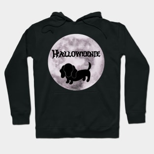 Spooky Halloweenie Moon Dog Hoodie